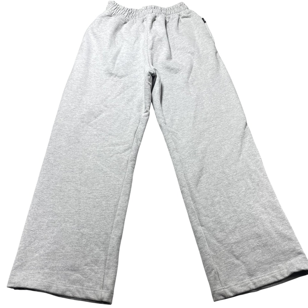 HOURS Heavy Pants Mens Large Gray Fleece Sweatpants Waist Pockets Relaxed Fit